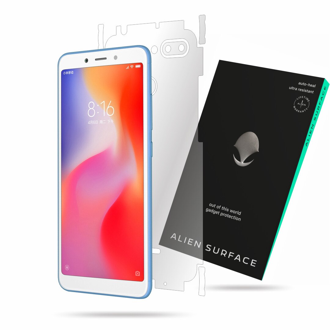 Folie Alien Surface, Xiaomi Redmi 6, protectie spate, laterale