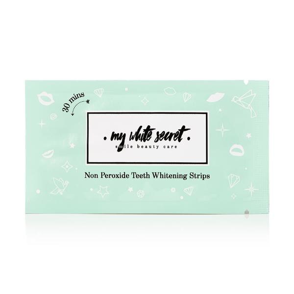 Benzi Albirea Dintilor, My White Secret, 0% Peroxid, Vegan Friendly, Cutie 14 Plicuri