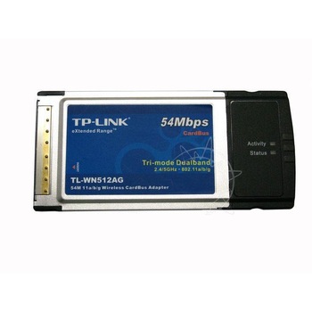 Adaptor wireless CardBus dual band TP-Link TL-WN512AG Adaptor wireless CardBus dual band TP-Link TL-WN512AG
