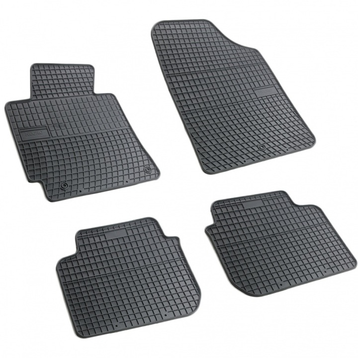 4 db tapadásmentes fekete gumiszőnyeg/prés készlet a MAZDA 6 III GJ 2013-as modellhez.