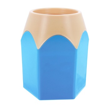 Suport pentru pixuri,din plastic, albastru, 10,5 x 8 x 8 cm,Vivo Suport pentru pixuri,din plastic, albastru, 10,5 x 8 x 8 cm,Vivo