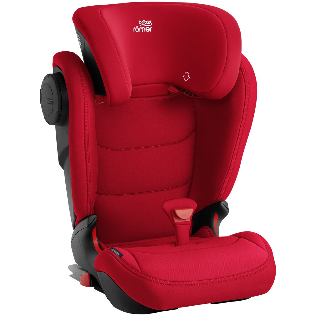 Scaun auto ISOFIX Britax Romer KIDFIX2 S Fire Red, 15-36 kg, cu protectie avansata la impact lateral, Rosu