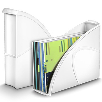 Suport vertical documente CEP Gloss, alb Suport vertical documente CEP Gloss, alb