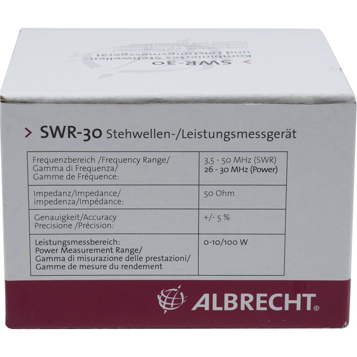 Reflectometru Albrecht SWR 30 /Power-Meter cod 4412