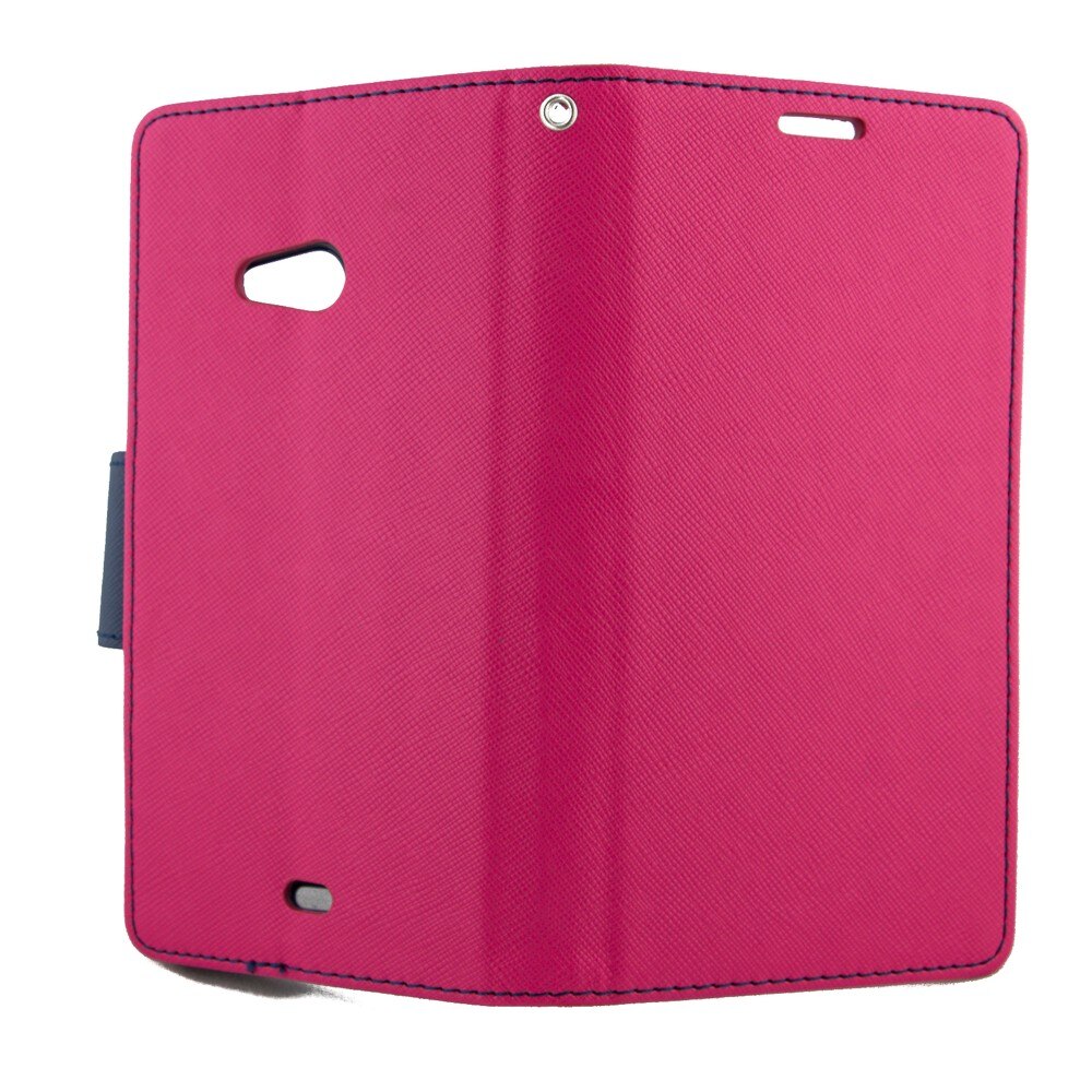 Husa Microsoft Lumia 540, Fancy, piele eco, Roz