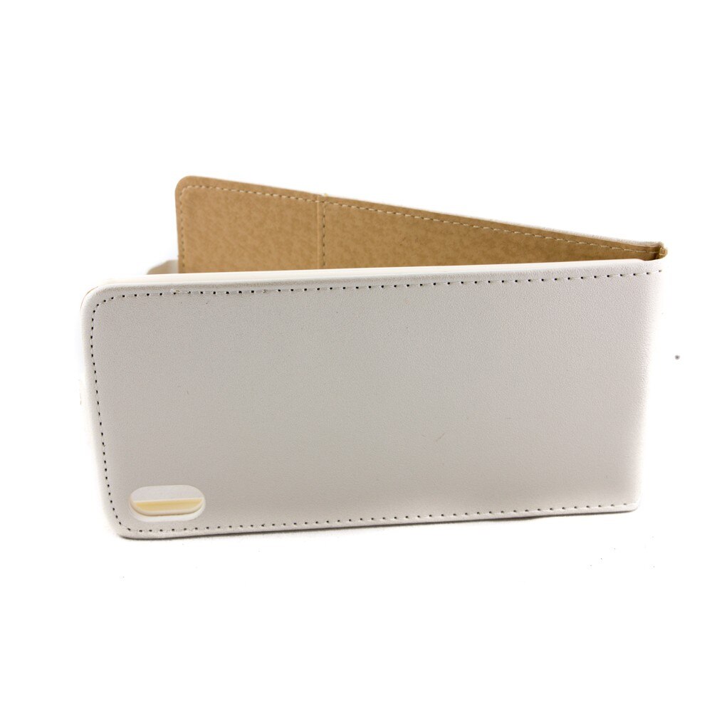 Husa Sony Ericsson Xperia Z4, Piele Eco, Pocket slim, alb