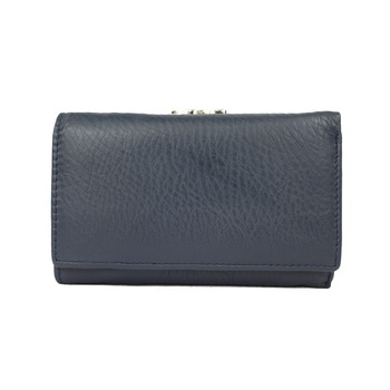 Portofel dama din piele naturala 2155 Dark Blue Portofel dama din piele naturala 2155 Dark Blue
