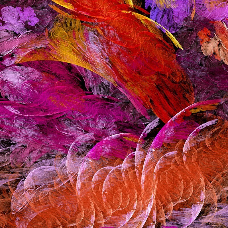 Tablou canvas, produs DekoStore, pentru dormitor/living/birou, inramat pe cadru de lemn, print HD, Amestecul culorilor, 40x40 cm