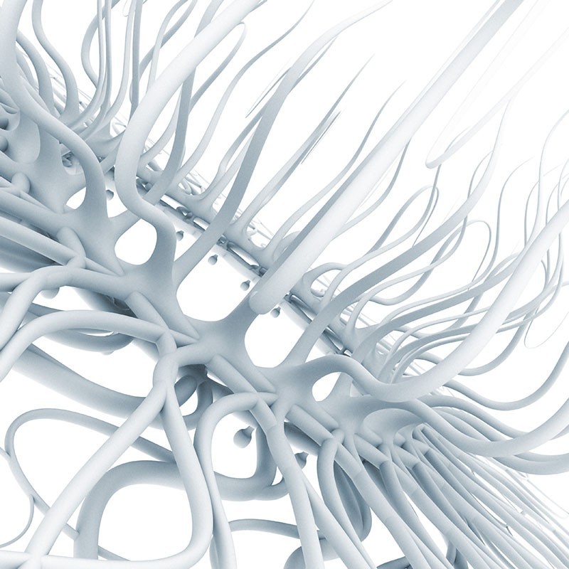 Tablou canvas, produs DekoStore, pentru dormitor/living/birou, inramat pe cadru de lemn, print HD, Fibre albe, 40x40 cm