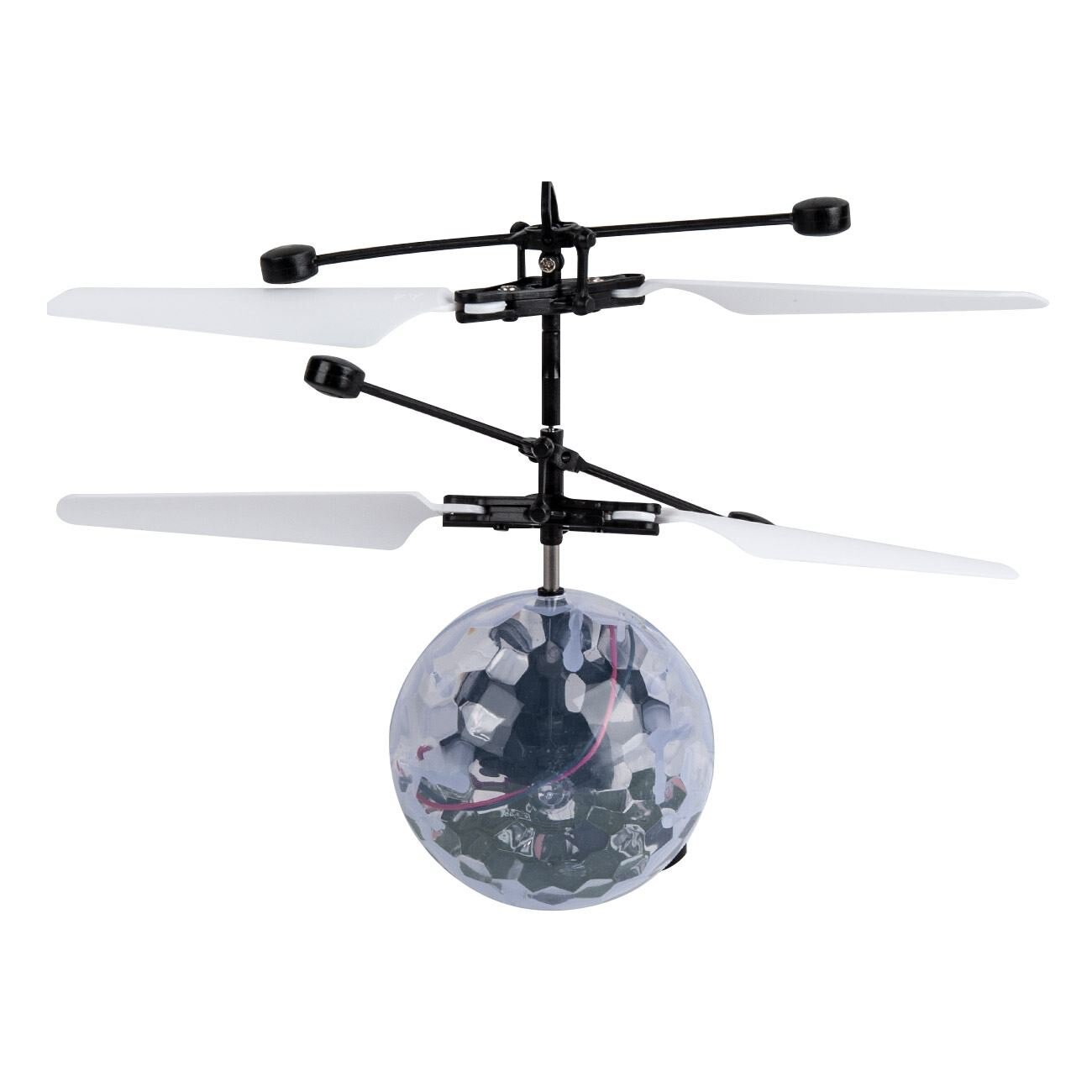 Elicopter Mini jucarie pentru copii care se ridica pana la 4,5 m inaltime , si il controleaza cu palma, genunchiul sau orice suprafata