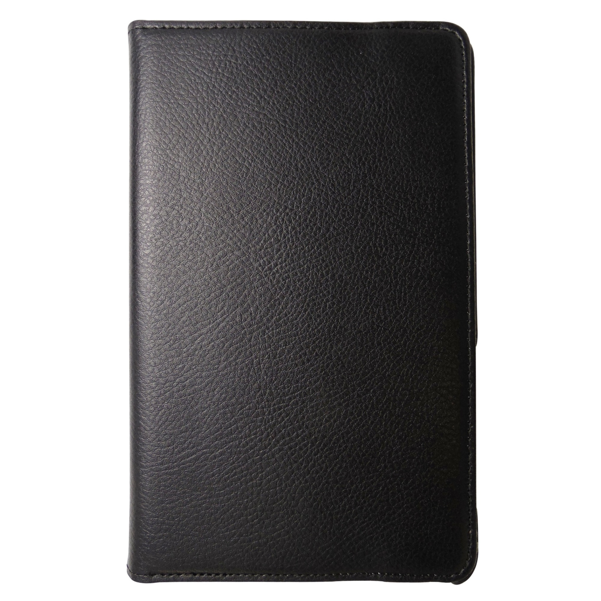 Husa tip carte neagra (textura Litchi) rotativa cu stand pentru Asus Fonepad ME371