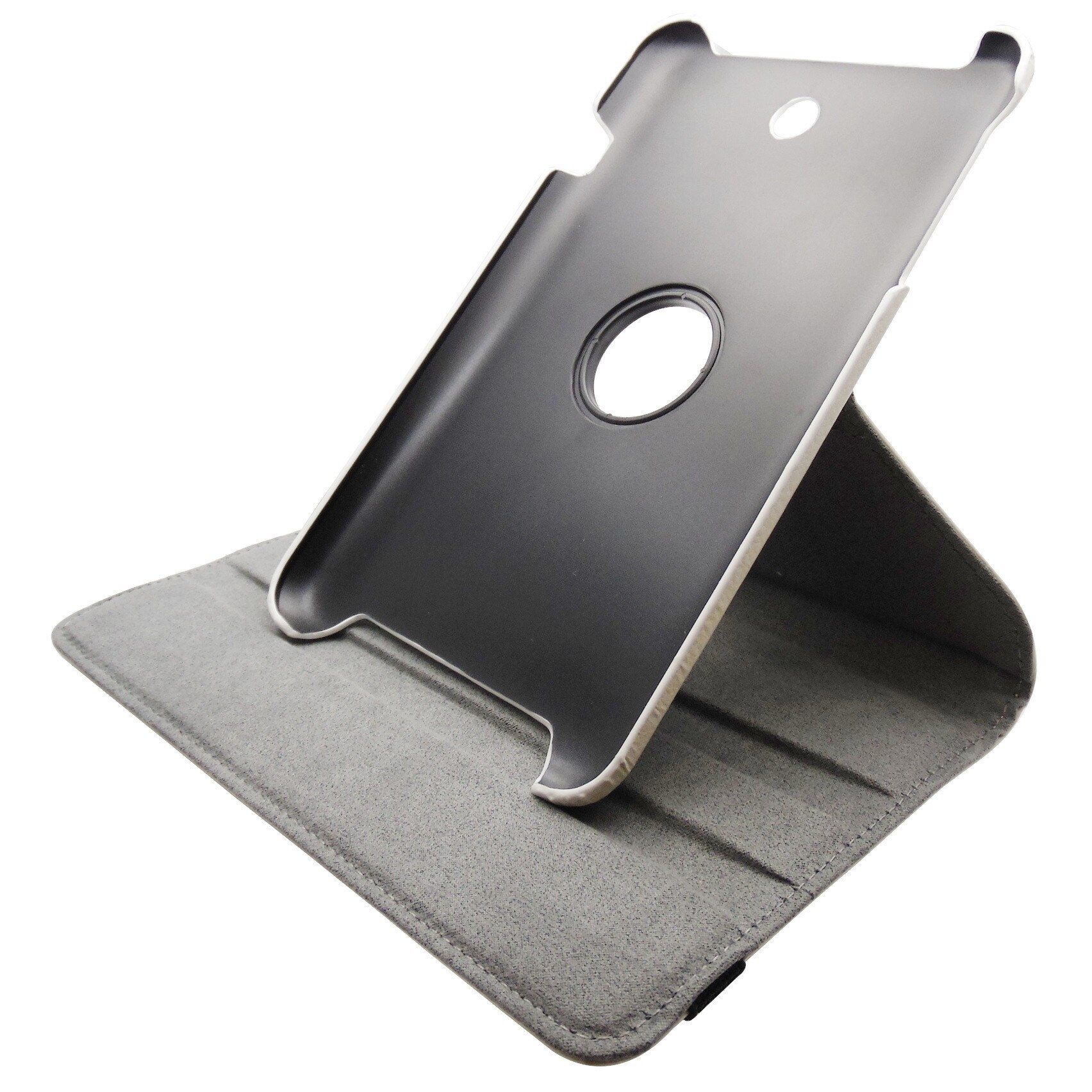 Husa tip carte alba cu stand rotativa pentru Asus MeMO Pad 8 ME180A