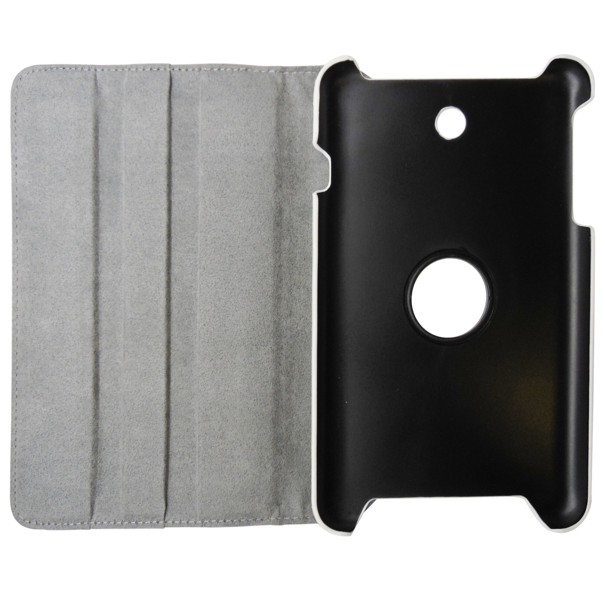 Husa tip carte alba cu stand rotativa pentru Asus MeMO Pad 8 ME180A