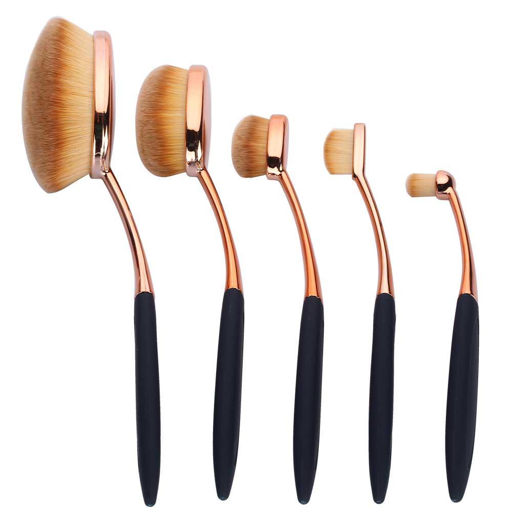 Set 5 Pensule Ovale Profesionale Royal Flawless Finish Collection