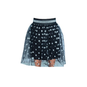Fusta eleganta pentru fete, Alan, cu buline argintii, Negru Fusta eleganta pentru fete, Alan, cu buline argintii, Negru
