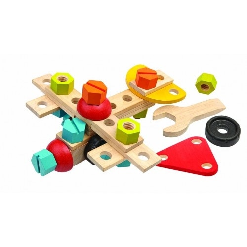 Primul meu set de inginer , Plan toys , din lemn