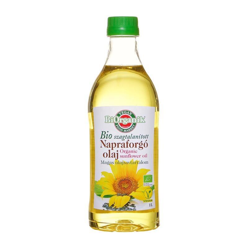 Ulei de Floarea Soarelui Presat la Rece Dezodorizat Eco Biorganik 1L
