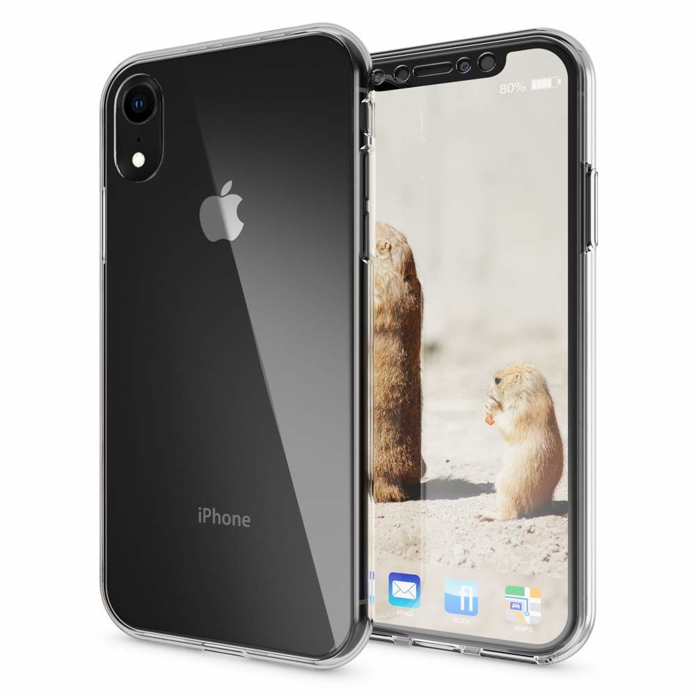 Husa Full TPU 360° (fata + spate) pentru iPhone XR, Transparent