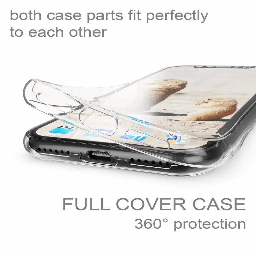 Husa Full TPU 360° (fata + spate) pentru iPhone XR, Transparent