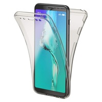 husa full tpu 360 fata  spate pentru samsung galaxy a8 2018 gri transparent imagen 17_0_
0