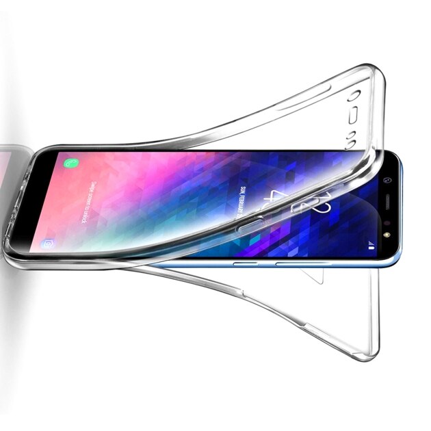 Husa Full TPU 360° (fata + spate) pentru Samsung Galaxy A6 (2018), Transparent