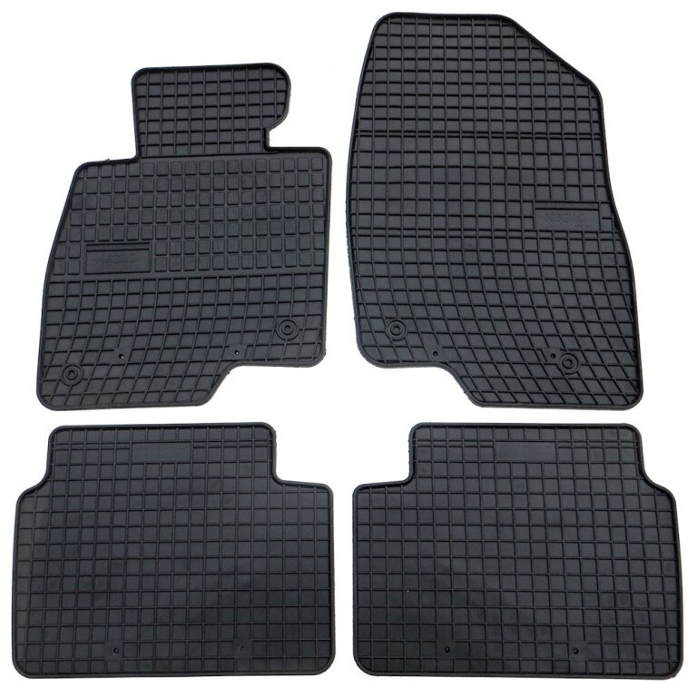 Set 4 covorase/presuri din cauciuc negru antiaderent dedicate MAZDA 3 2003-2010