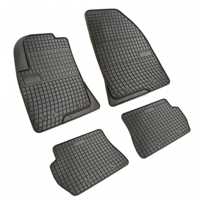 Set 4 covorase/presuri din cauciuc negru antiaderent dedicate MAZDA 2 2002-2007