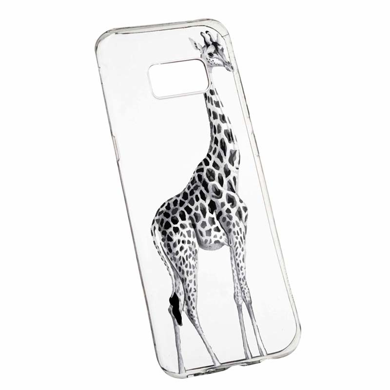 Husa pentru Apple iPhone X, Silicon, Slim, Girafa, 175