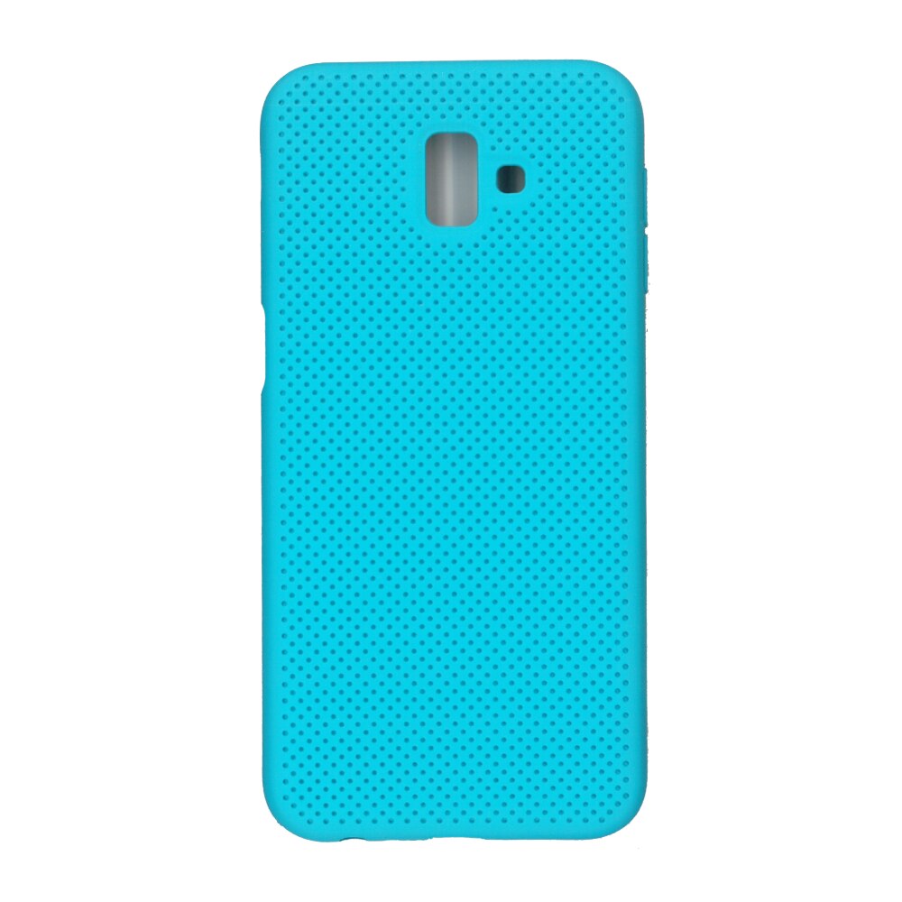 Husa din silicon cu perforatii, Eurocell, pentru Samsung Galaxy J6 Plus 2018, bleu