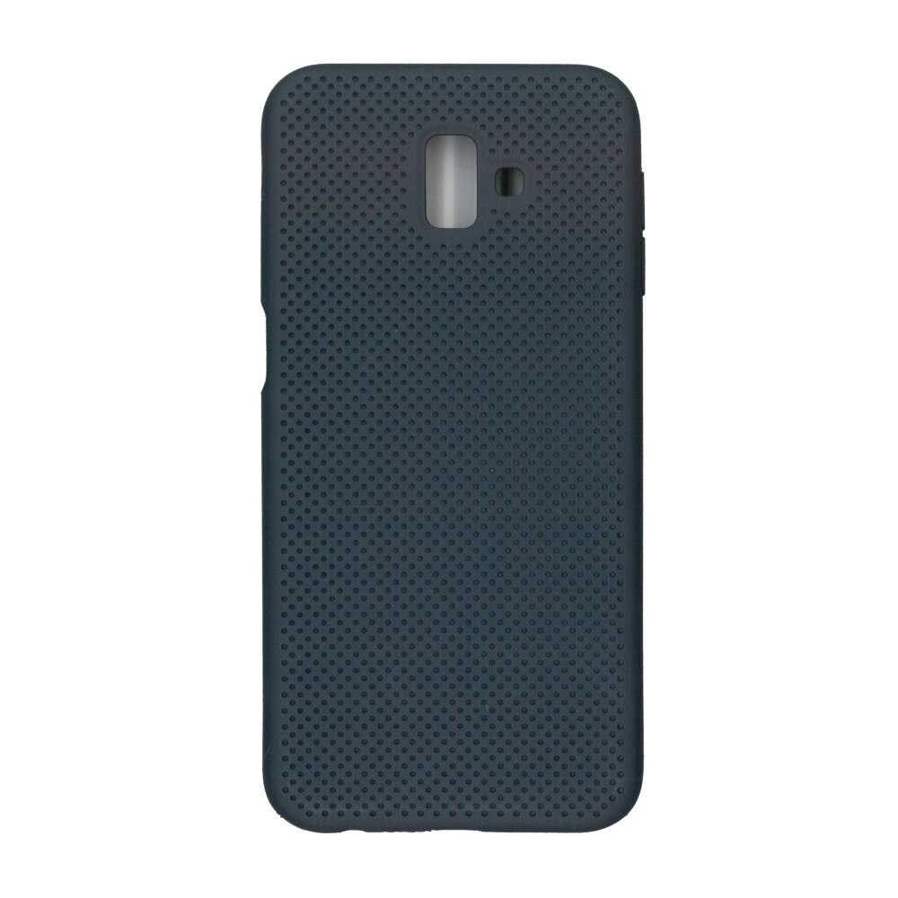 Husa din silicon cu perforatii, Eurocell, pentru Samsung Galaxy J6 Plus 2018, negru