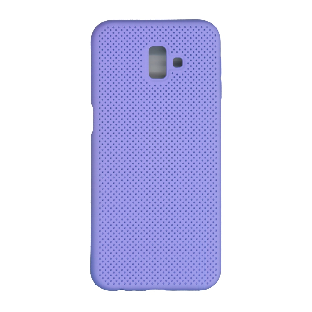 Husa din silicon cu perforatii, Eurocell, pentru Samsung Galaxy J6 Plus 2018, mov