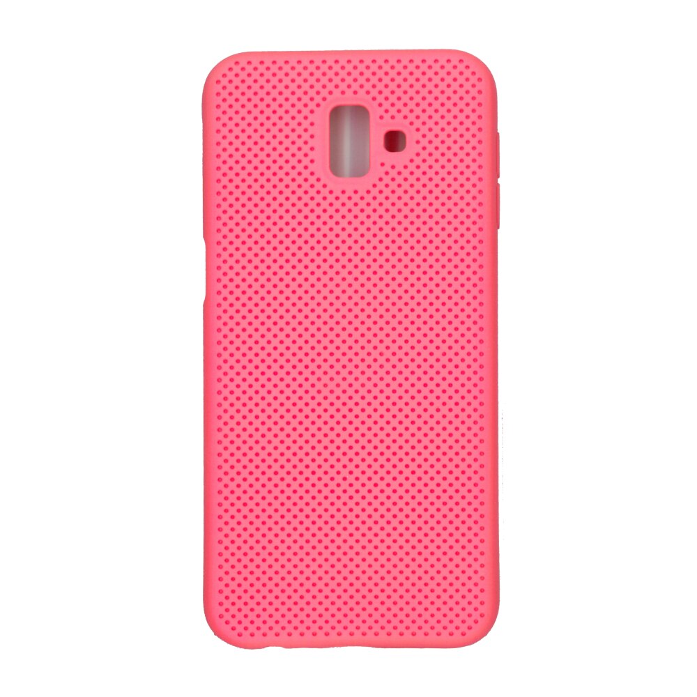 Husa din silicon cu perforatii, Eurocell, pentru Samsung Galaxy J6 Plus 2018, portocaliu