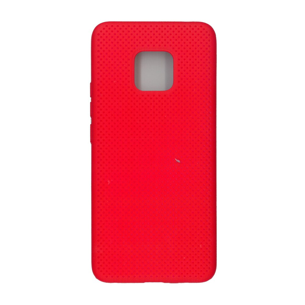 Husa din silicon cu perforatii, Eurocell, pentru Huawei Mate 20 Pro, rosu