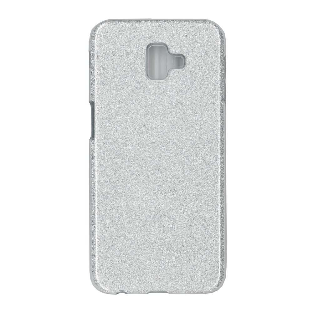 Husa de protectie spate EuroCELL Shiny pentru Samsung Galaxy J6 Plus 2018, argintiu