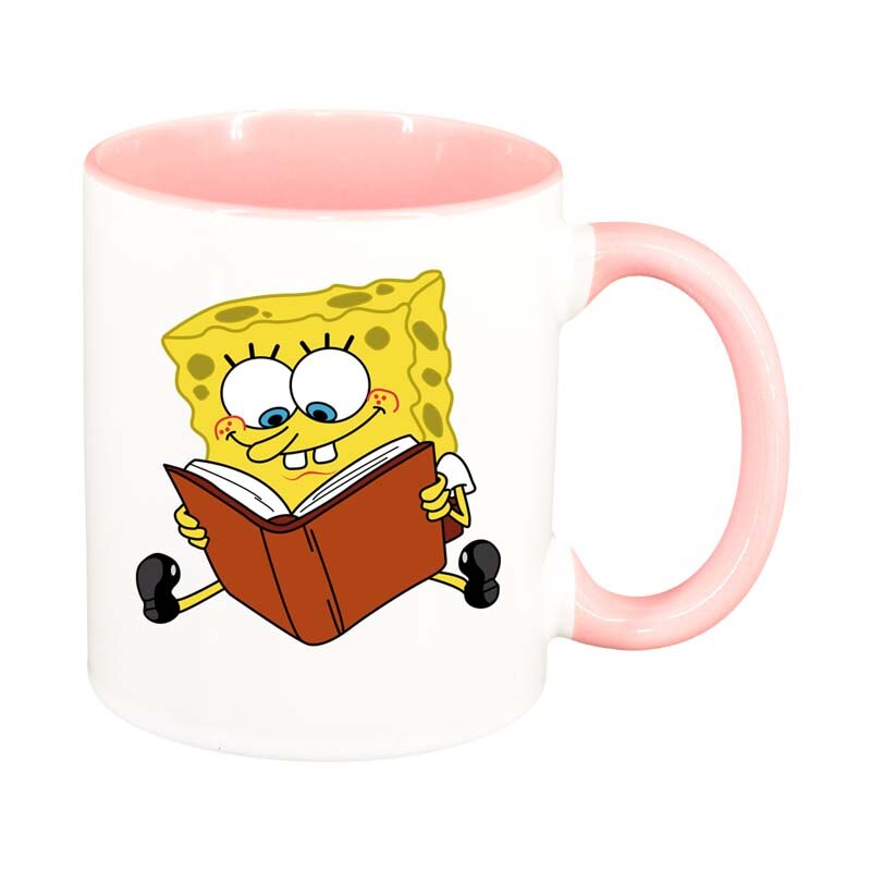 Cana SpongeBob, interior roz, 330ml, D98
