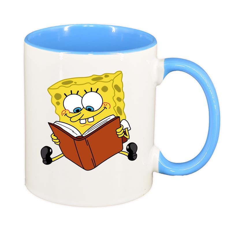Cana SpongeBob, interior albastru, 330ml, D98