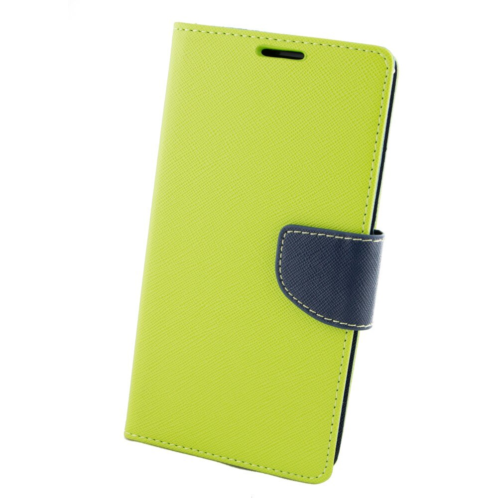 Husa piele, ECO Fancy, Sony Erricson Z4, Lime/Albastru
