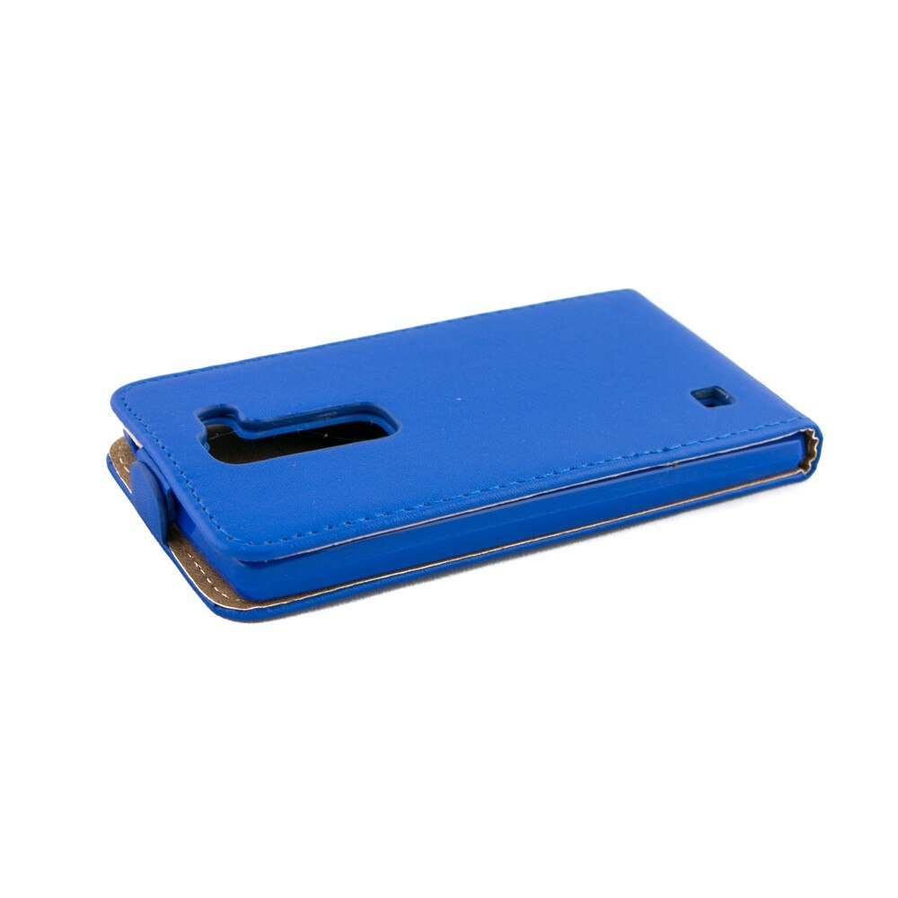 Husa piele, ECO Slim Flexi LG LSpirit H440N, Albastru