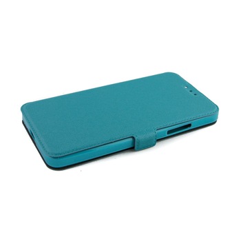 Husa piele, Eco Pocket, Microsoft Lumia 540, Albastru Husa piele, Eco Pocket, Microsoft Lumia 540, Albastru