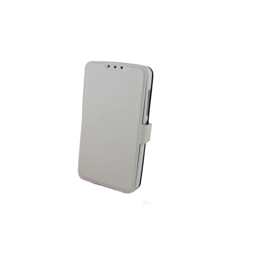 Husa piele, Eco Pocket, Microsoft Lumia430, Alb