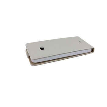 Husa piele, Eco Pocket, Microsoft Lumia 540, Alb Husa piele, Eco Pocket, Microsoft Lumia 540, Alb