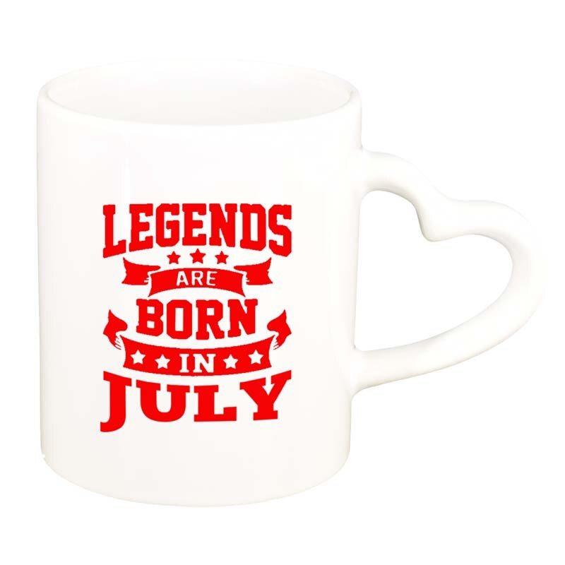 Cana Legend, alb, maner inima, 330ml, D77