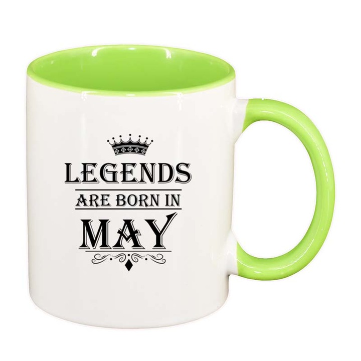 Cana Legend, interior verde deschis, 330ml, D74