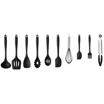 Set 10 ustensile din silicon pentru bucatarie, Vivo Set 10 ustensile din silicon pentru bucatarie, Vivo