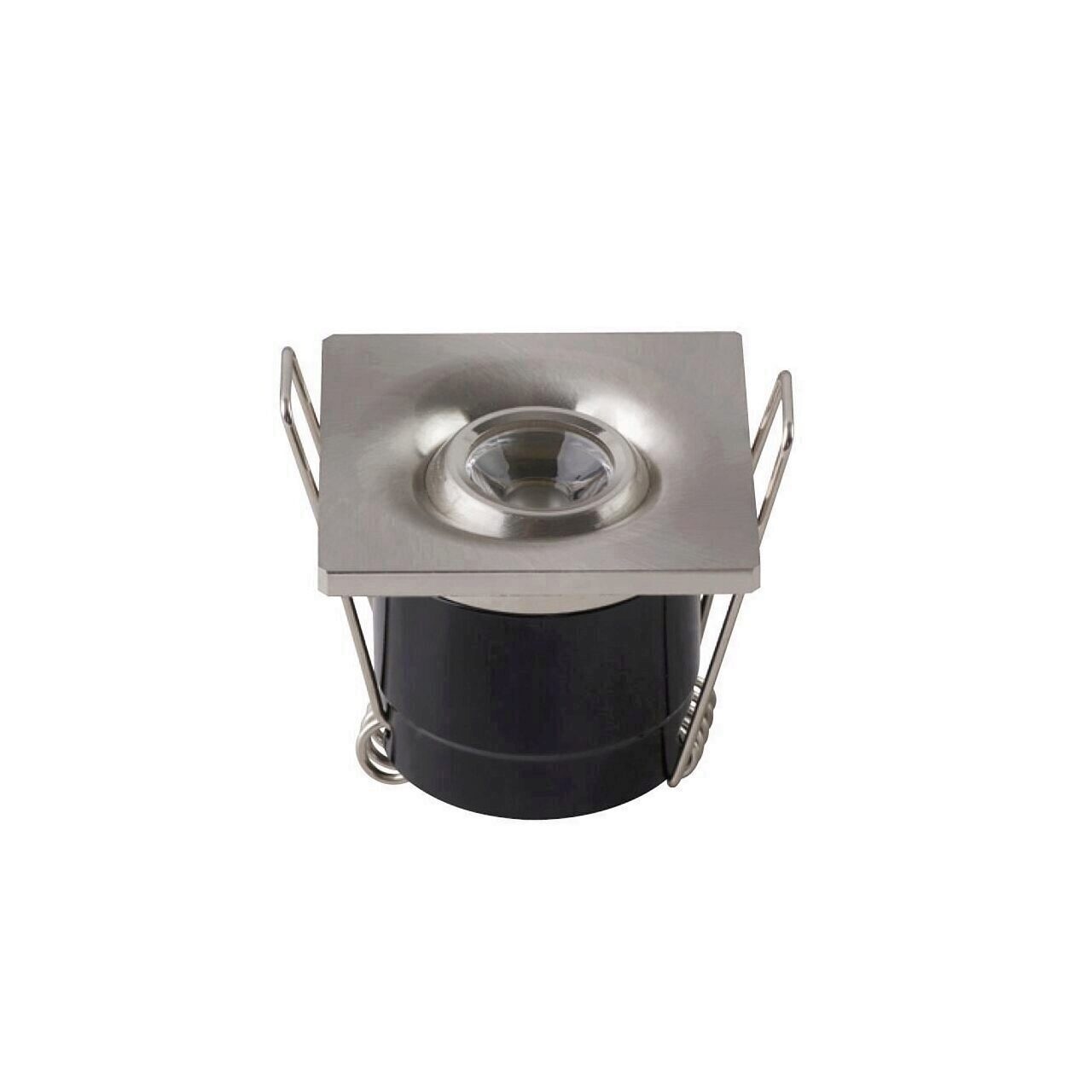 Spot Led Laura Mat Chrome, 1W, 70lm, lumina neutral 4200K, patrat, 85-265V, Aluminiu