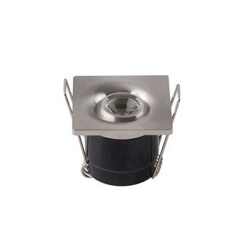Spot Led Laura Mat Chrome, 1W, 70lm, lumina neutral 4200K, patrat, 85-265V, Aluminiu Spot Led Laura Mat Chrome, 1W, 70lm, lumina neutral 4200K, patrat, 85-265V, Aluminiu