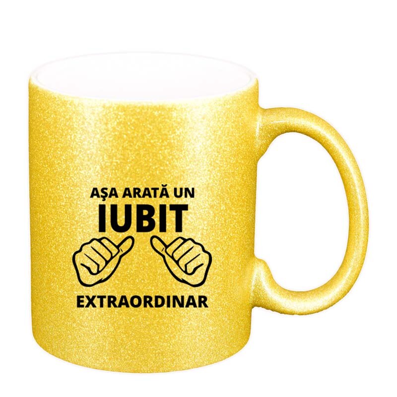 Cana Extraordinar, auriu sidefata glitter, 330ml, D88