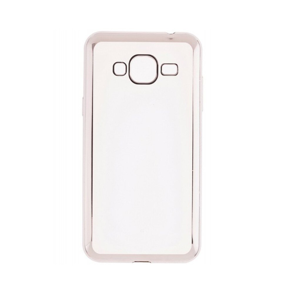 Husa TPU galaxy J3 (2016)electroplacat argintiu