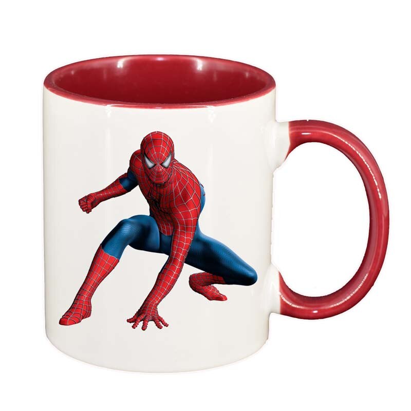 Cana Spiderman, interior rosu, 330ml, D114
