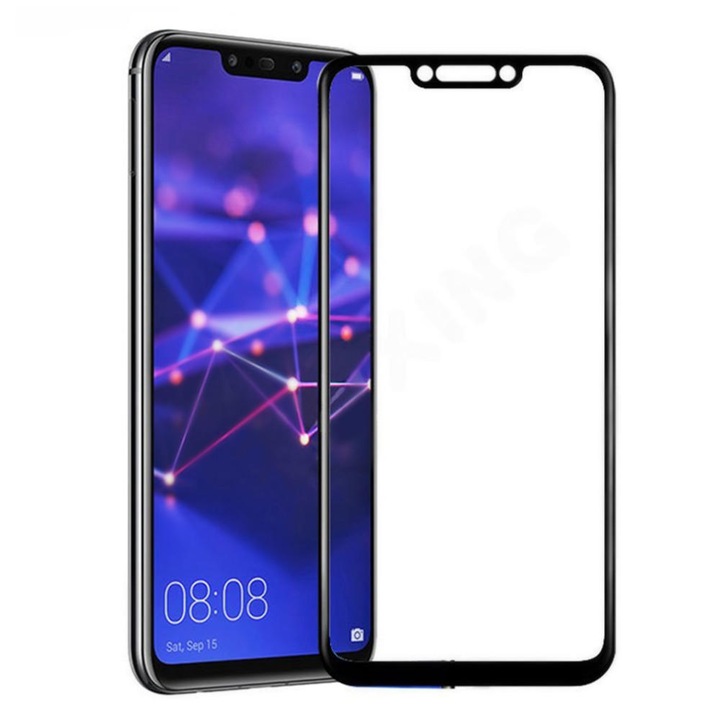 Folie sticla 3D securizata Huawei Mate 20 Lite, Negru